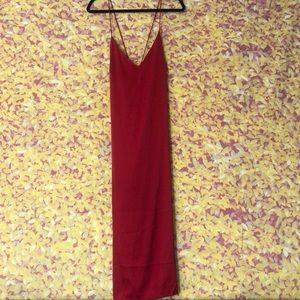 Satin Slip Midi Dress